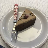 Some kind of chocolate cherry cheesecake for about 6 BGN or €3 at Rawlly in Sofia