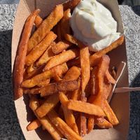 Süßkartoffelpommes  at FritzMitte in Jena