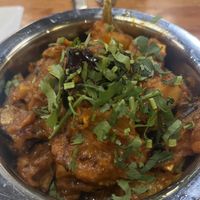 Eggplant, potato and tofuu #Veganuary at Rajput Indian Cuisine in Suffolk