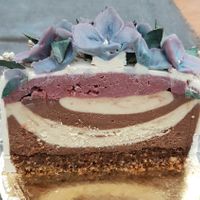 Tarte flavored with raspberry and chocolate  #Veganuary at Culinarydots  in Berlin