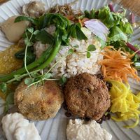 Salad lunch plate  at Veggie Syokudo Funadeya in Fukuoka