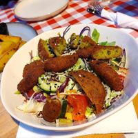 Falafel salad at Food House in Mostar