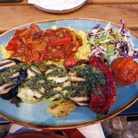 Vegan platter at Food House in Mostar