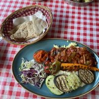 Vegan platter  at Food House in Mostar