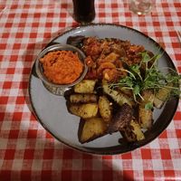 Imam bayildi vegan dish at Food House in Mostar