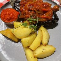 Stuffed aubergine  at Food House in Mostar