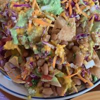 Best vegan nachos ever. Yum 😋  at Viva Vegeria in San Antonio