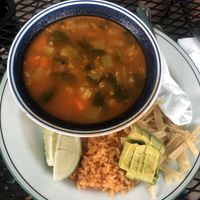 Tortilla soup at Viva Vegeria in San Antonio