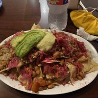 Loaded nachos at Viva Vegeria in San Antonio