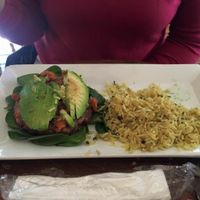 zombie burger  at Viva Vegeria in San Antonio