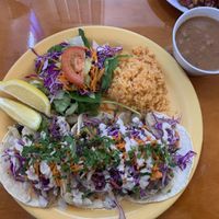 Mushroom chicharron tacos   at Viva Vegeria in San Antonio