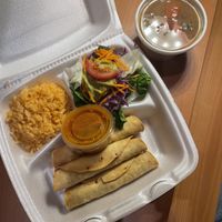 Chicken flautas   at Viva Vegeria in San Antonio