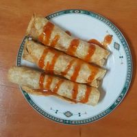 flautas de plátano  at Viva Vegeria in San Antonio