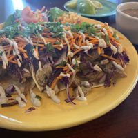 Mushroom Chicharrón Street Tacos   at Viva Vegeria in San Antonio