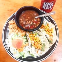 Fried Avocado Tacos!! at Viva Vegeria in San Antonio
