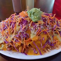 Classic nachos, half order, no pico at Viva Vegeria in San Antonio