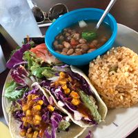 Fried Avocado Tacos at Viva Vegeria in San Antonio