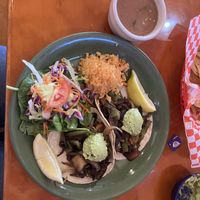 Mushroom fajitas  at Viva Vegeria in San Antonio