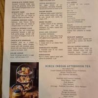 Desserts at Mirch Masala in Leicester