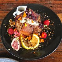 French toast - nice and not too sweet  at Blendlove in Southport