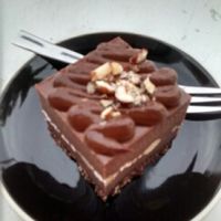 vegan cheesecake one of many flavours. at Blendlove in Southport