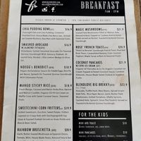 Updated breakfast price list at Blendlove in Southport