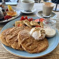Pancakes  at Blendlove in Southport