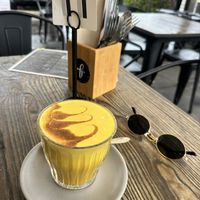 Tumeric latte   at Blendlove in Southport