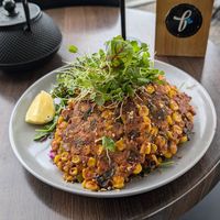 Sweetchini Corn Fritters at Blendlove in Southport