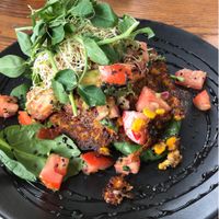 Corn fritters at Blendlove in Southport