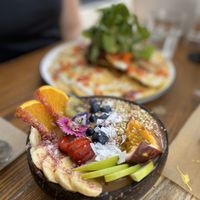 Coffee banana smoothie bowl at Blendlove in Southport