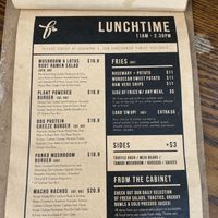 Menu at Blendlove in Southport