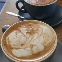 Bonsoy latte and cappuccino (dairy) at Blendlove in Southport