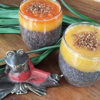 Coconut ball at Yogi Cafe in Koh Samui