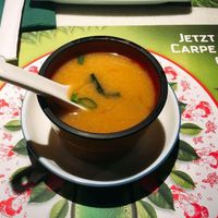 miso soup at Akakiko in Vienna