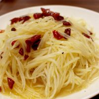 Hot and sour potato at Shandong Mama in Melbourne