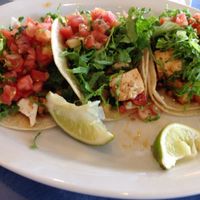 Tofu tacos with no cheese original style (salsa & lettuce) at Wahoo's - Campus Pointe in Fresno