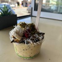 Tropicana bowl. This one was a bit sour tasting, perhaps the produce wasn’t the best. Make sure to change the granola to vegan  at Helen's Heavenly Bulk Foods in Burleigh Heads