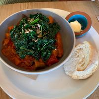 Aubergine & chorizo stew   at The Wallflower Cafe in Herne Bay