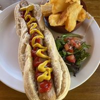 Hot dog and triple cook chips are insane!  at The Wallflower Cafe in Herne Bay
