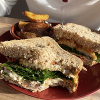 ‘Fish’ finger sandwich  #Veganuary at The Wallflower Cafe in Herne Bay
