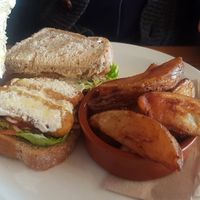 Fish finger sarnie at The Wallflower Cafe in Herne Bay