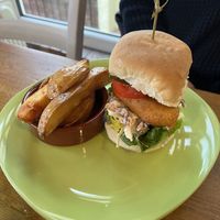 Vegan fish finger sandwich   at The Wallflower Cafe in Herne Bay