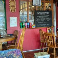 Breakfast menu and award at The Wallflower Cafe in Herne Bay