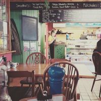 The cafés super friendly staff at The Wallflower Cafe in Herne Bay