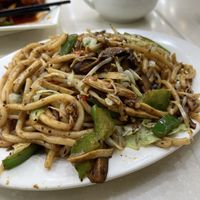 Udon noodles with pepper and vegetables  at Little Buddha Veggie Delights 小樂佛素食 in Kowloon