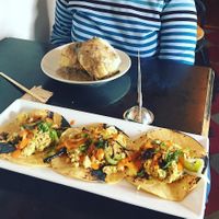 Chorizo tofu tacos and biscuits & gravy at The Coronado PHX in Phoenix