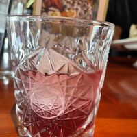 Mezcal Old Fashioned with cherry syrup  at The Coronado PHX in Phoenix