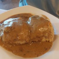 Two biscuits and gravy at The Coronado PHX in Phoenix