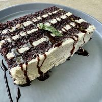 Grasshopper cake (made from plant-based grasshoppers, of course)  at The Coronado PHX in Phoenix